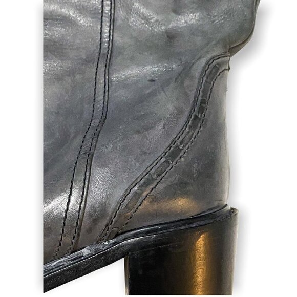 Chloe boots Grey Leather Knee High Mid heel boot, Size 39.5 EU - Picture 12 of 14